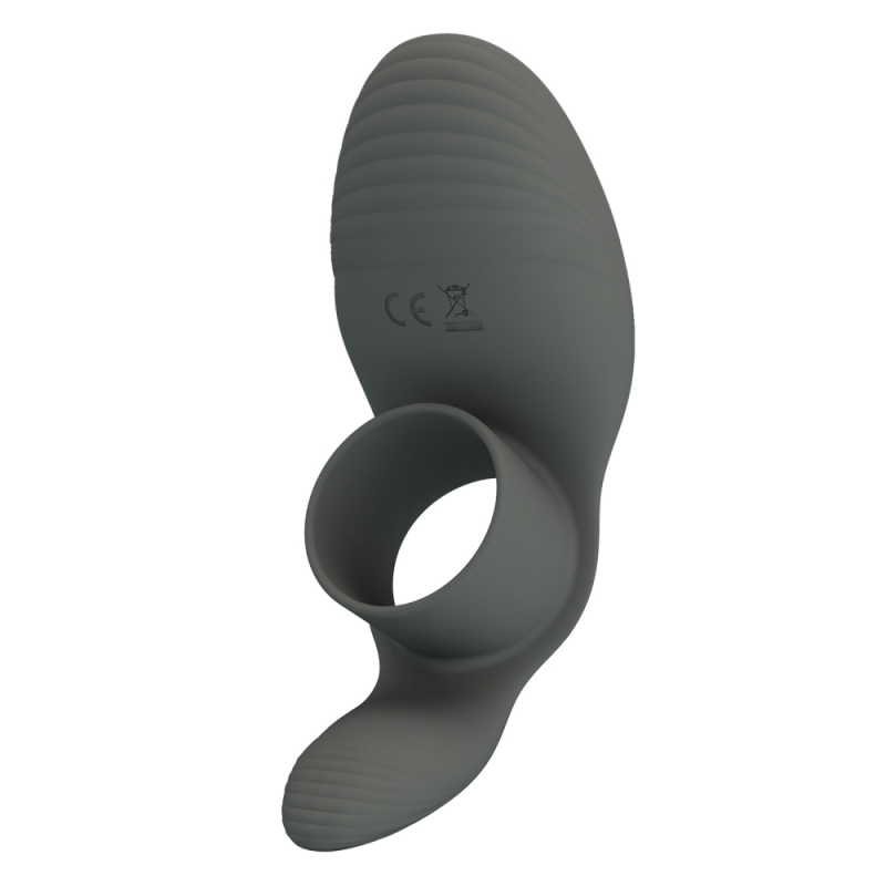 Эрекционное кольцо с клиторальной стимуляцией "Pretty Love Master Ring" с вибрацией 