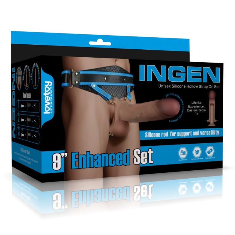 Фаллопротез-фаллоимитатор 2 в 1 "Lovetoy Ingen 9" XS/M 